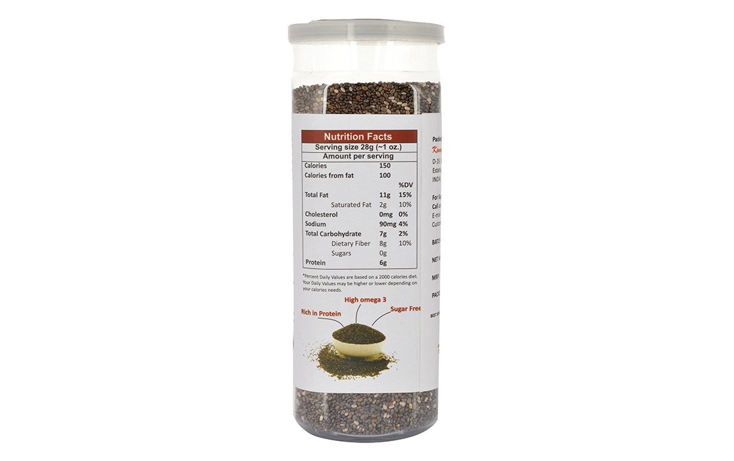 Kenny Delights Chia Seeds    Jar  150 grams